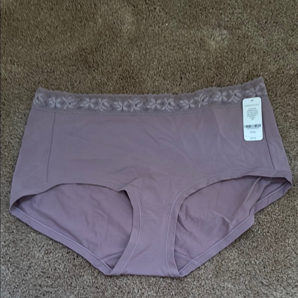 Whisper Lace Cotton-Modal High-Rise Boyshorts